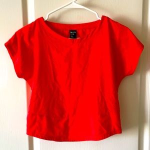 Zella bright orange cool girls top
